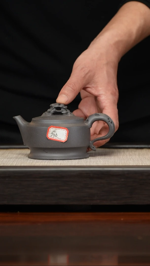 【闪购商品】紫砂茶壶天青微瑕磐石220cc