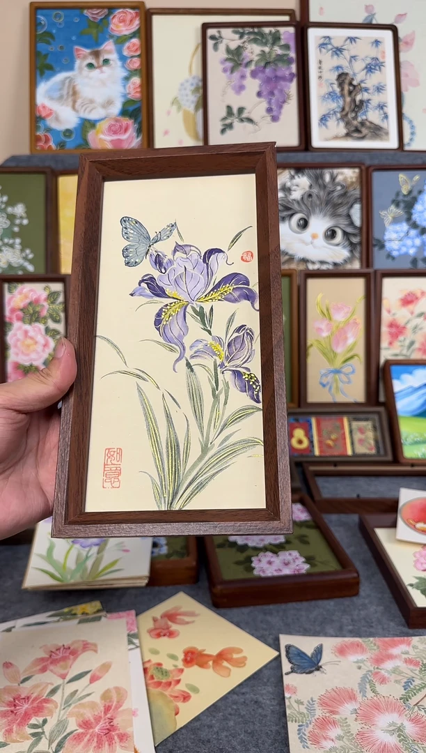木双层款鸢尾花15x27