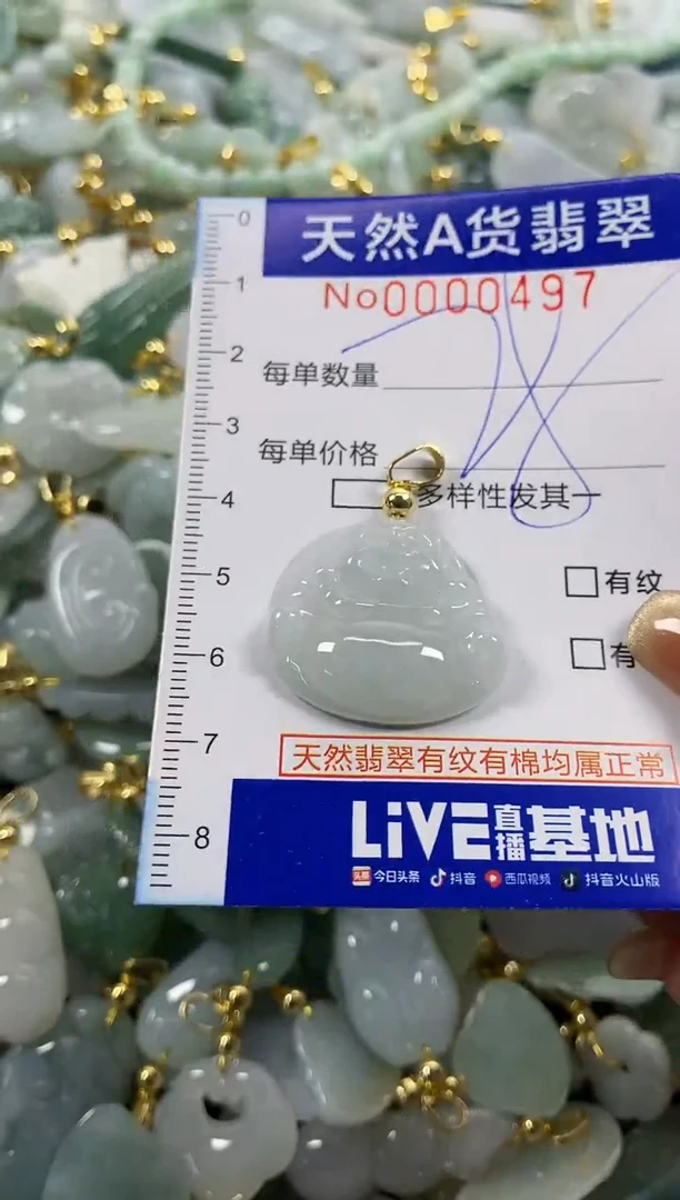 颈饰未镶嵌翡翠天然A货翡翠