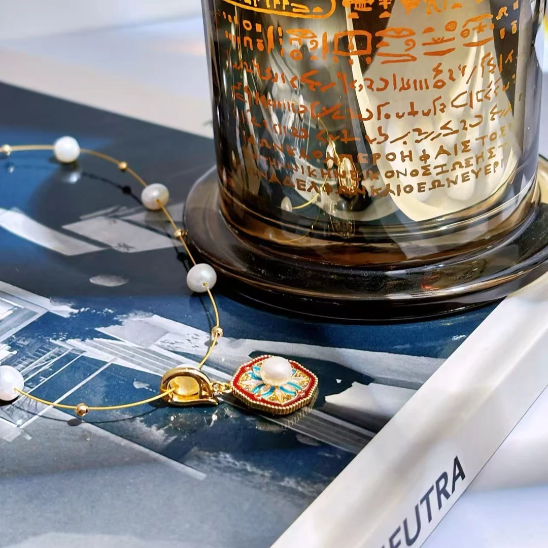 【繁花坠链】淡水珍珠串珠满天星项链轻奢小众气质女生配饰颈链