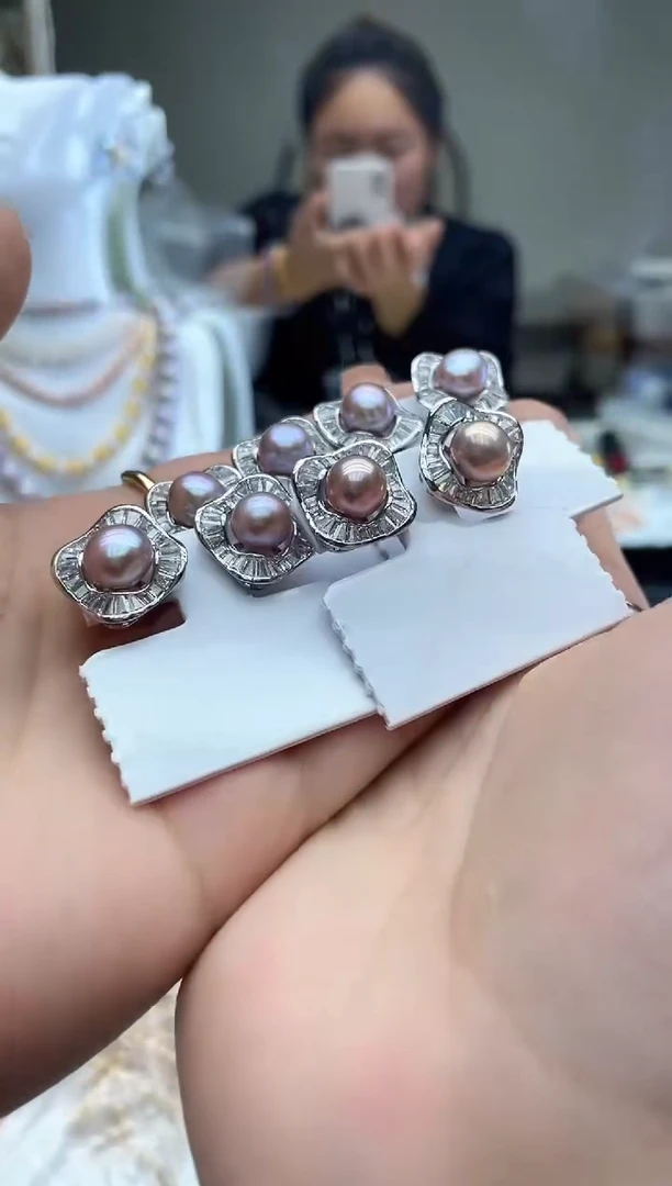 未镶嵌淡水珍珠珍珠耳钉