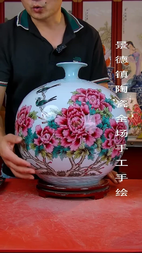 摆件手景德镇陶瓷 全场手工绘26