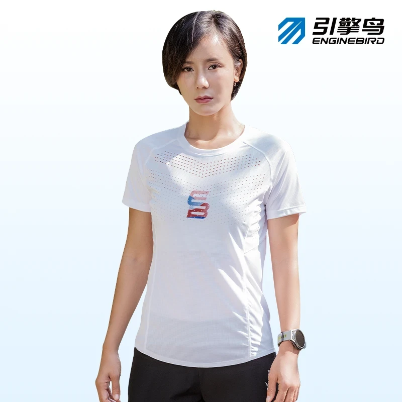 Engine bird破风短袖T恤夏季爆款速干透气男女健身跑步训练服潮流