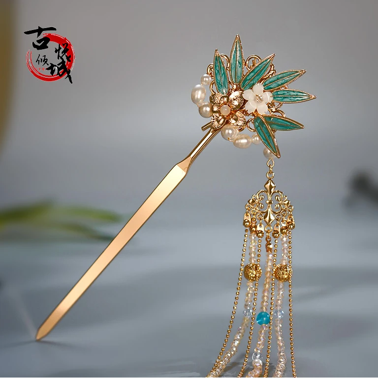 古悦倾城【竹林】古悦倾城古风汉服发饰