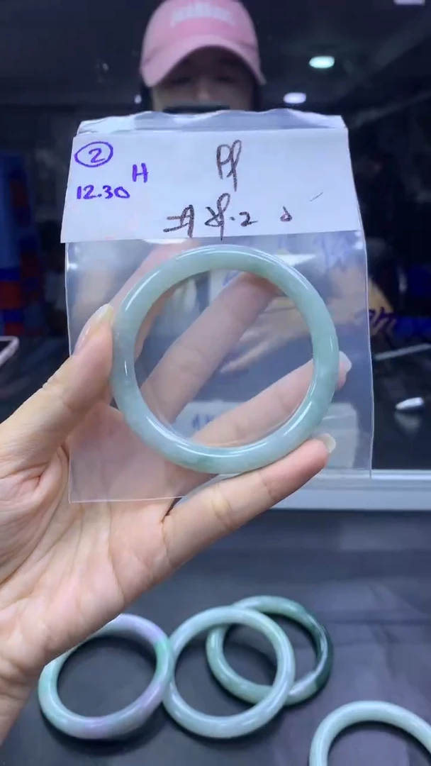 未镶嵌定制翡翠2手镯59.2纹+99元+拍一发一