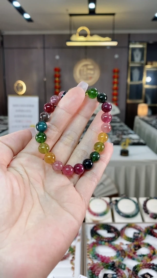 【闪购商品】碧玺单圈手串8.5mm+未镶嵌（多样性发一条 ) hon