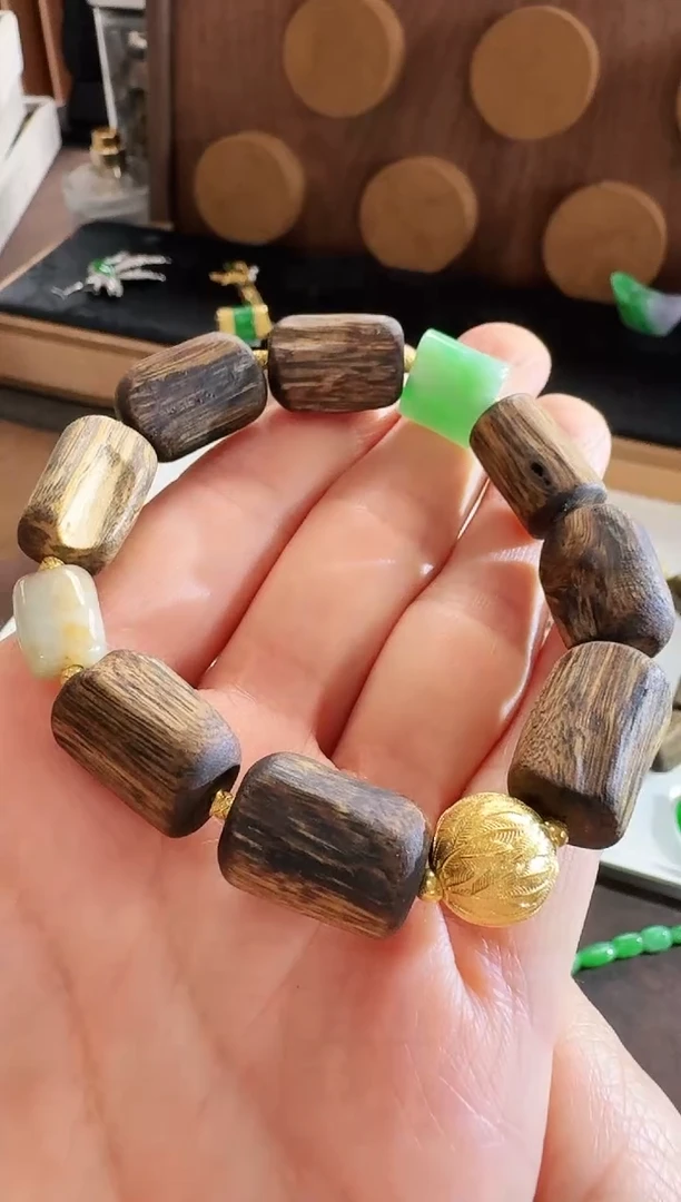 未镶嵌手链翡翠手串