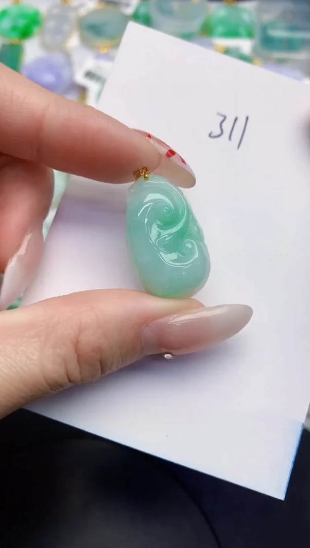 【闪购商品】翡翠颈饰18K金镶嵌0000000000