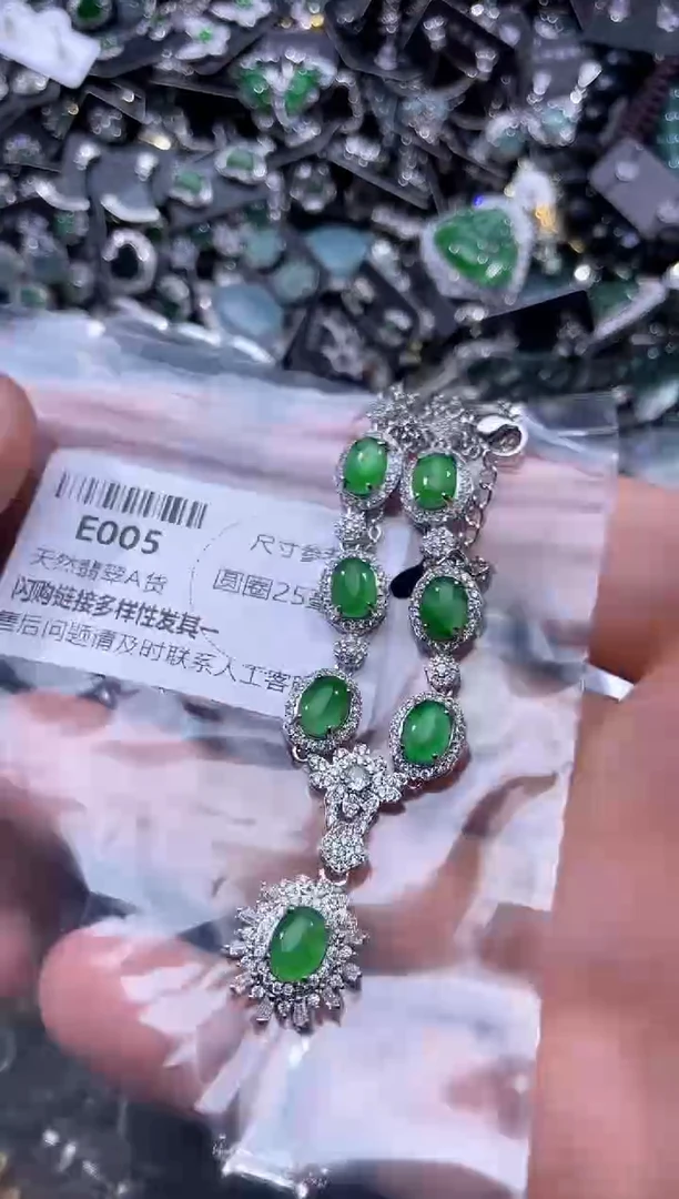 【闪购商品】翡翠颈饰未镶嵌E005项链 基地