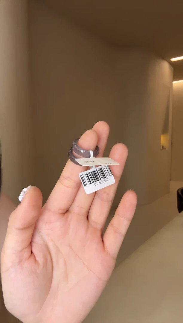 未镶嵌戒指和田玉11码烟紫细条多样性发其一