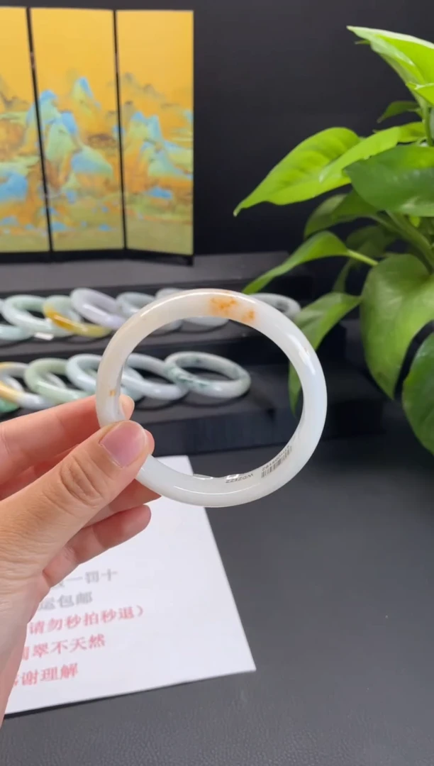 未镶嵌翡翠定制翡翠19#天然缅甸A货翡翠手镯58-59圈口