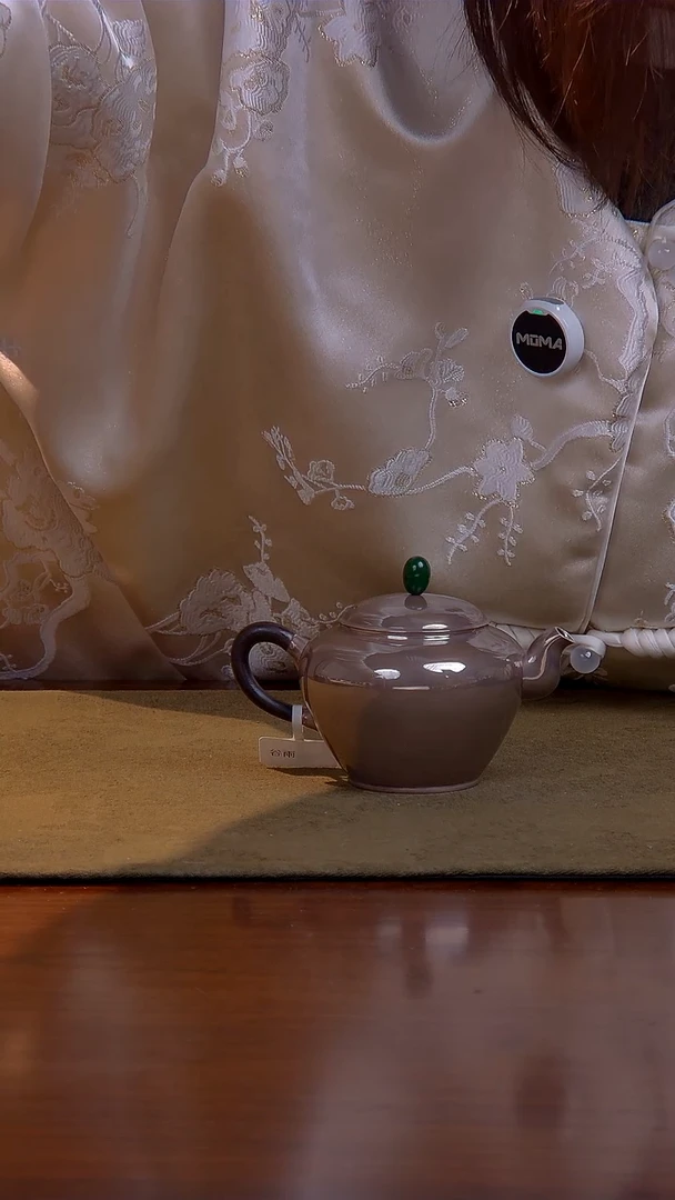 浮丘山房 圆肩 紫皮 足银 泡壶