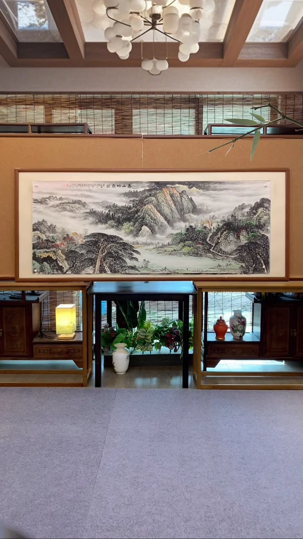 国画国画纯手绘纯实木205*85cm