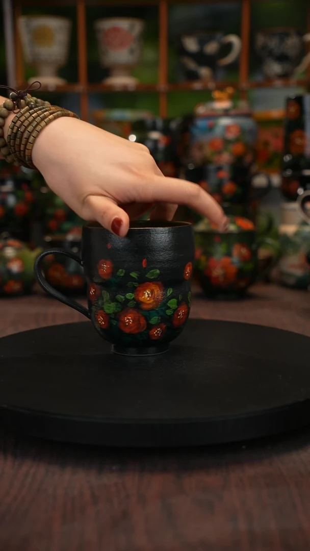 油画手绘 釉下彩