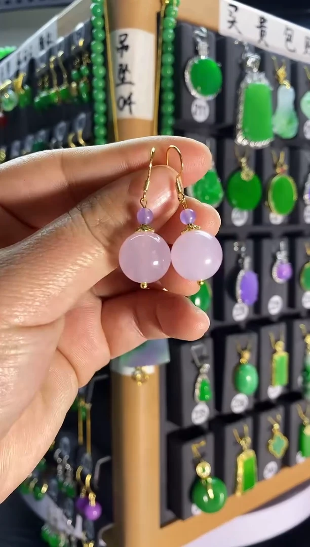 【闪购商品】翡翠耳饰银S925镶嵌279...