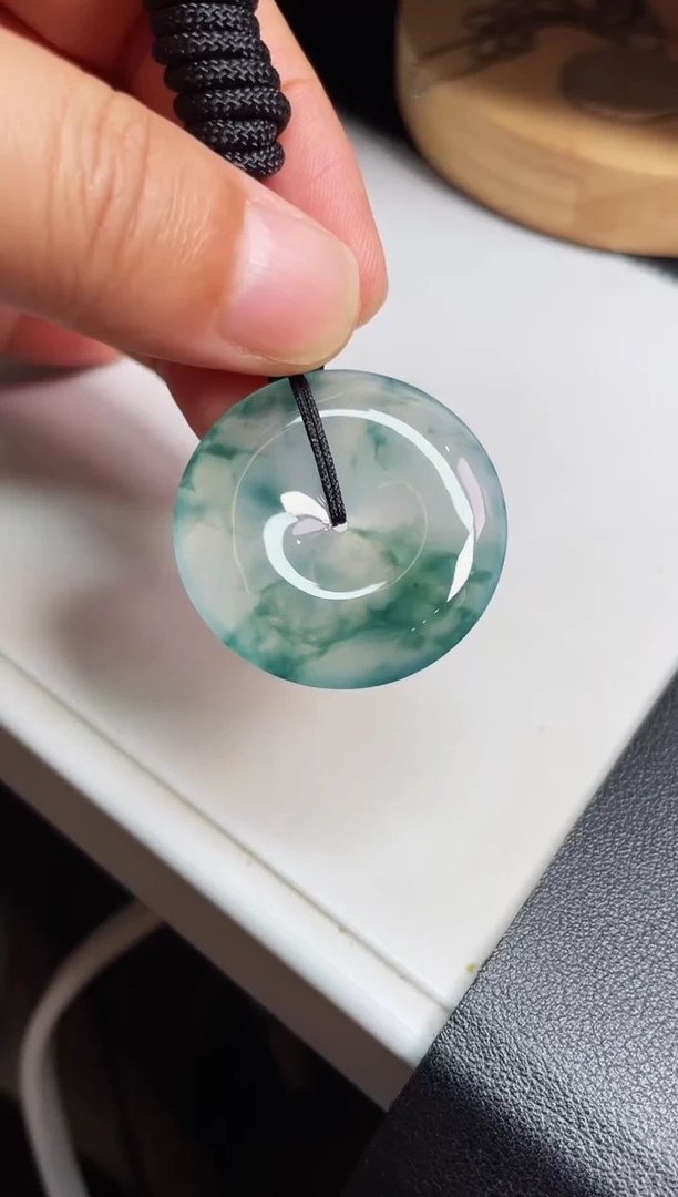 颈饰未镶嵌翡翠【11】平安扣尺寸34   6mm