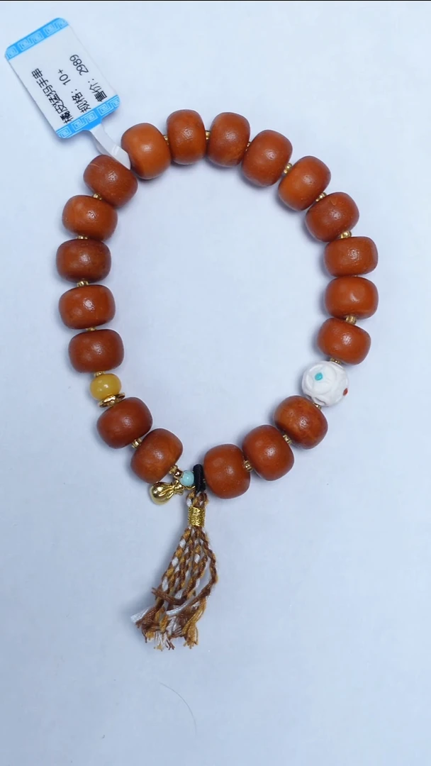 手链琥珀未镶嵌橘皮老蜡老型手串10mm