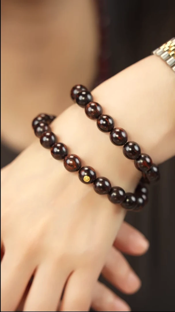 降真香手串/手链红降1.0cm双圈【带标】