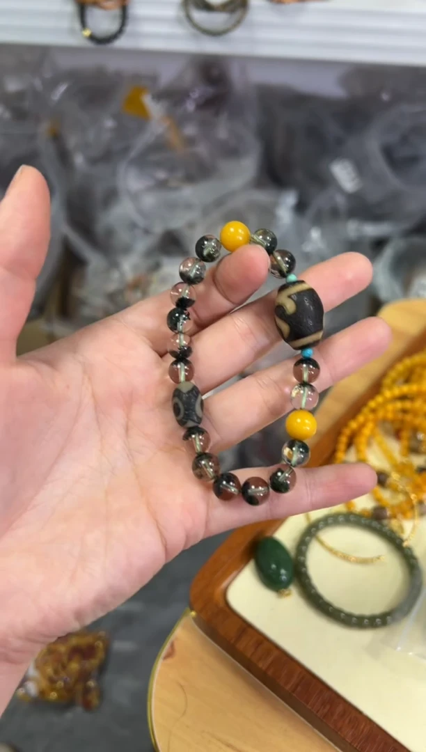 【闪购商品】水晶手链未镶嵌半盆绿幽灵水晶手串[409]