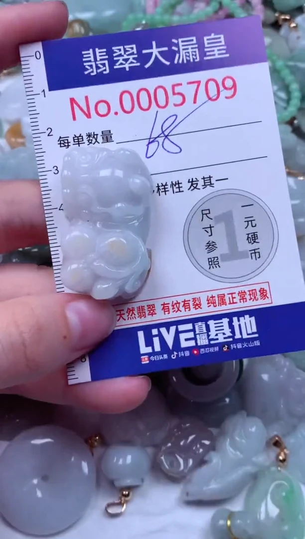 吊坠(不含链)未镶嵌翡翠5709
