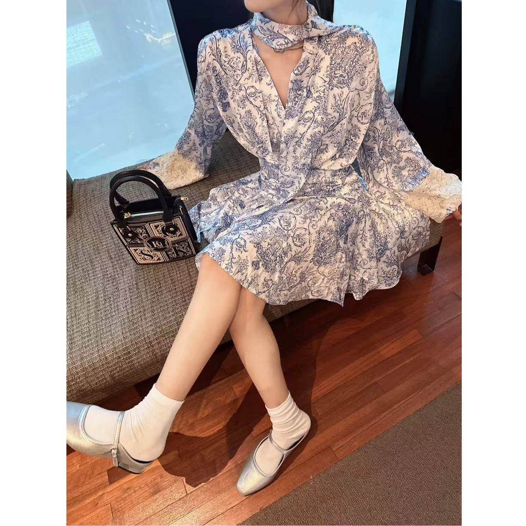 高级感复古新中式气质连衣裙新款小众时尚温柔风宽松显瘦优雅