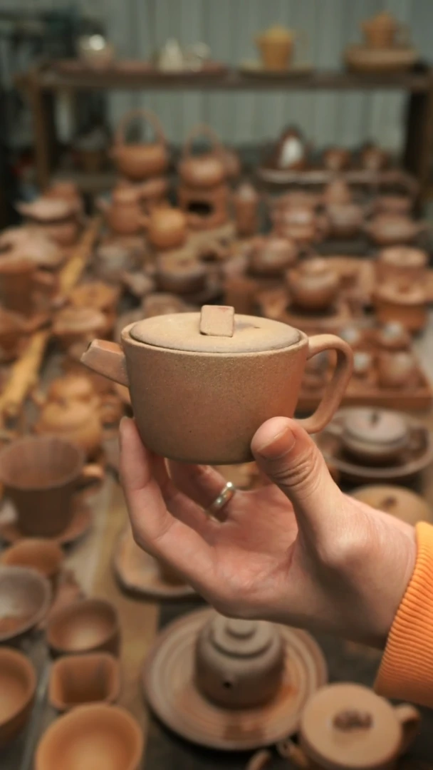 原矿老岩泥精工  方嘴小汉瓦壶100ml