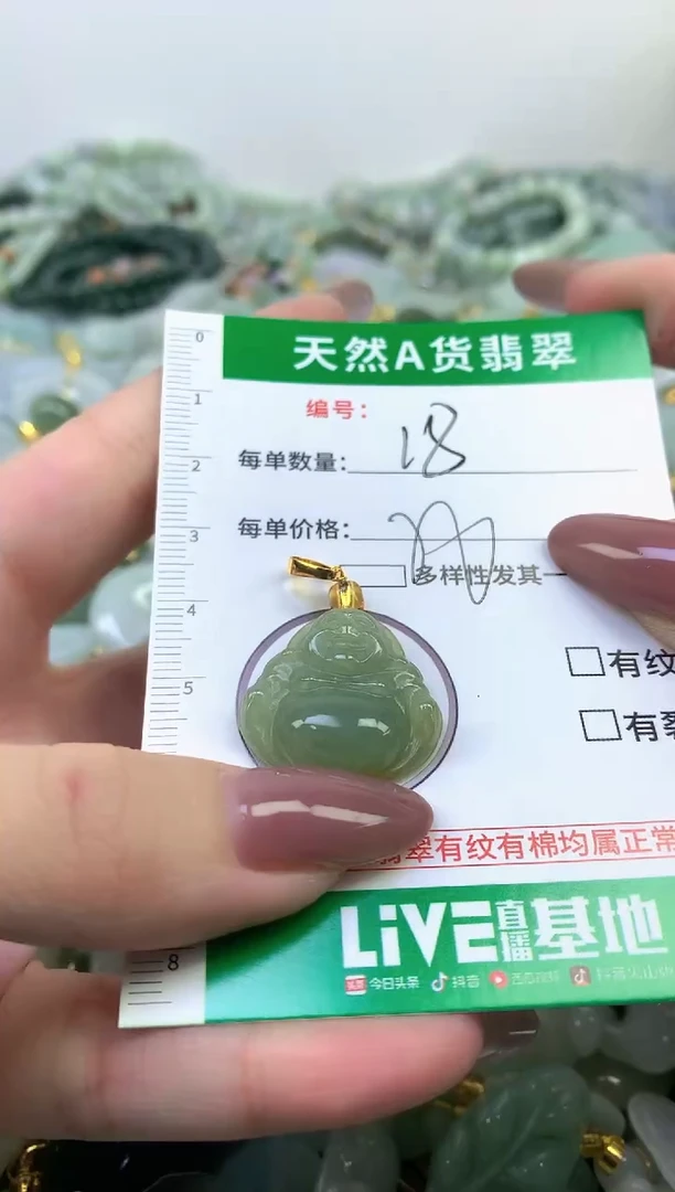 颈饰未镶嵌翡翠纯天然缅甸A货翡翠18
