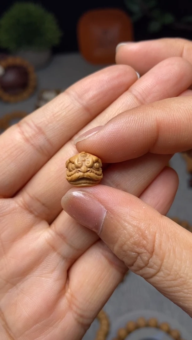 【闪购商品】猴头核桃吊坠醒狮11.5瑕