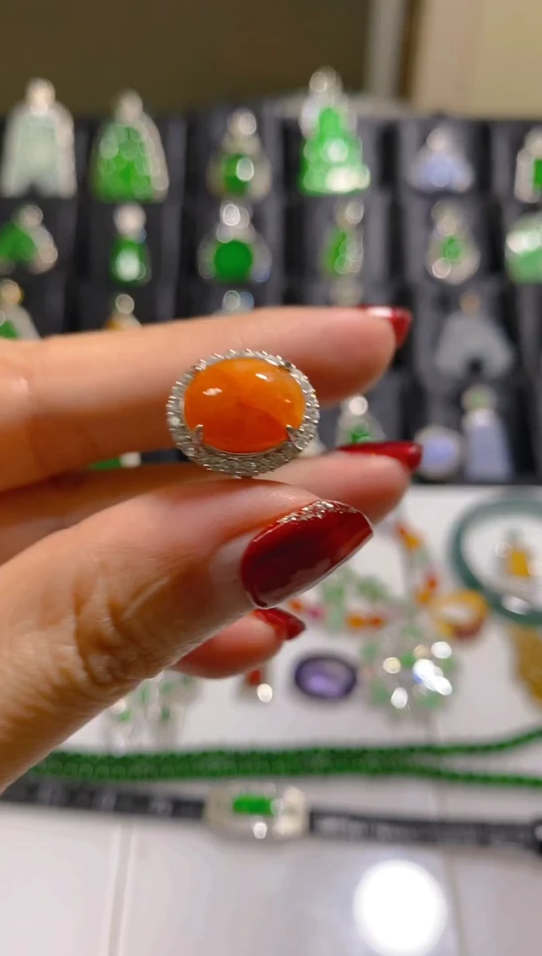 未镶嵌戒指翡翠天然翡翠多样性发货