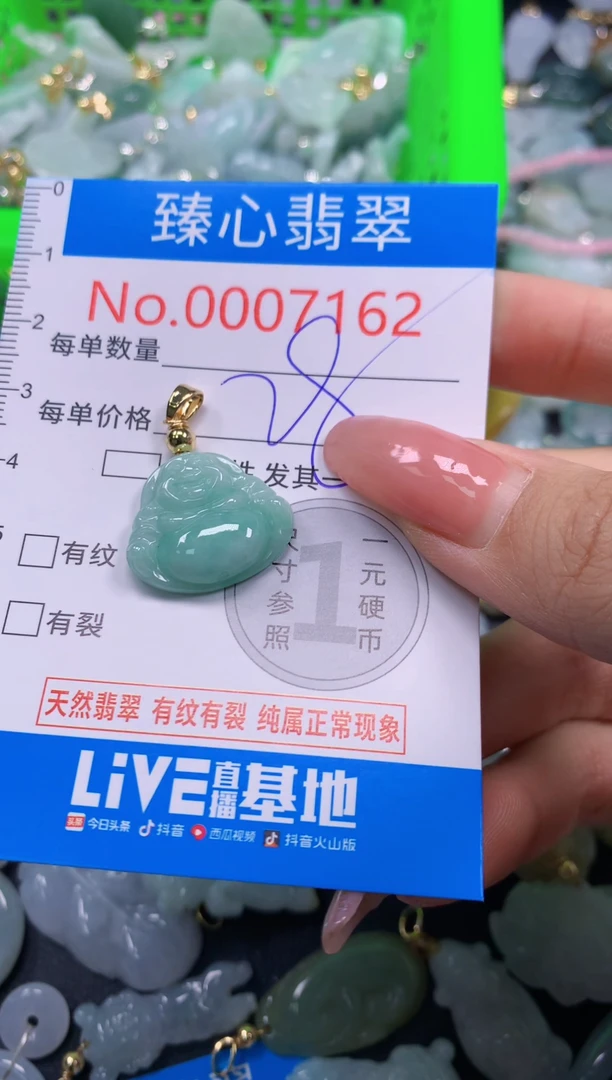 翡翠未镶嵌颈饰7162