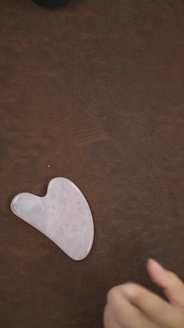 车挂未镶嵌水晶粉水晶刮痧板@@z355