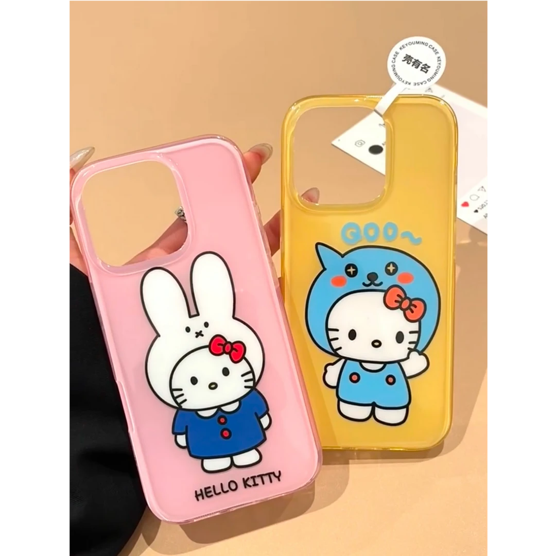 米菲酷儿kt猫适用苹果手机壳华为vivo小米荣耀oppo红米全包新款女