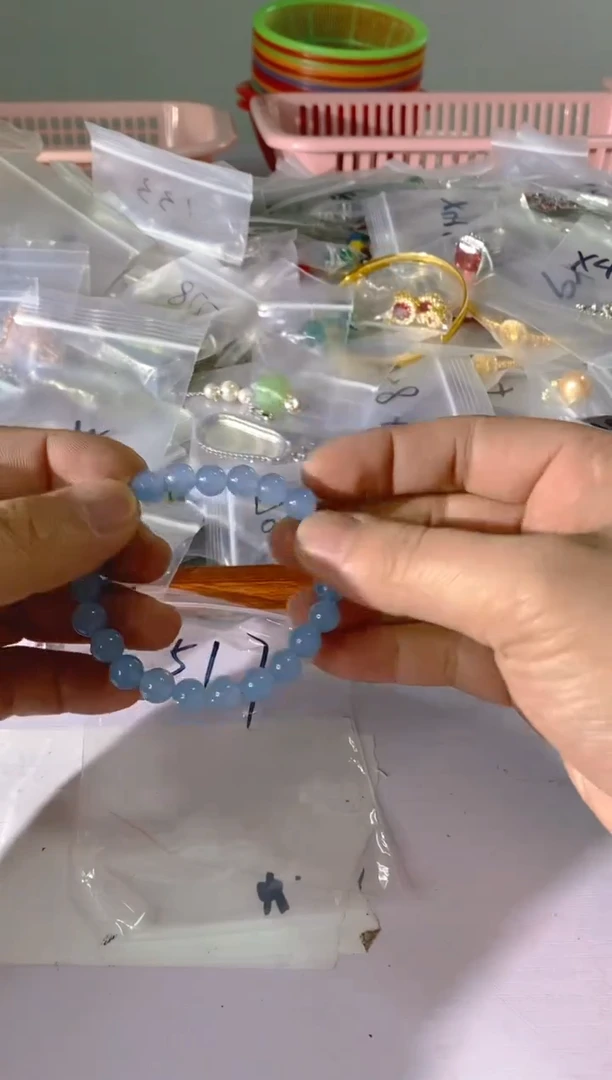 【闪购商品】水晶颈饰银S925镶嵌517红宝，蓝宝，多样性发一件赠链