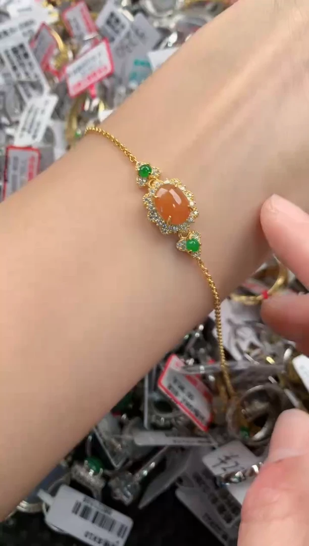 银S925镶嵌戒指翡翠888     7