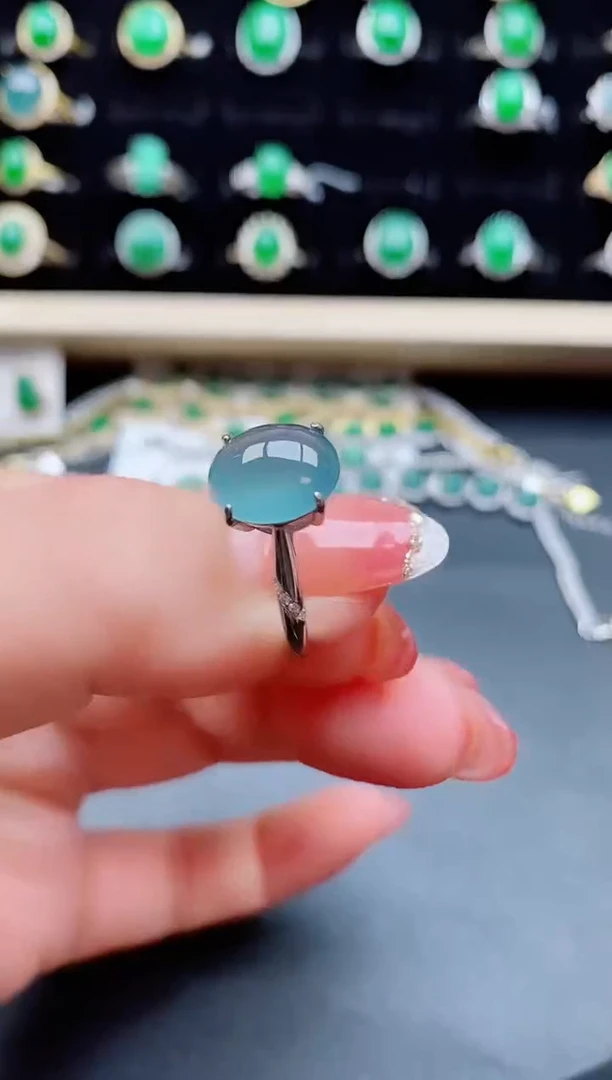 【闪购商品】翡翠戒指银S925镶嵌212121