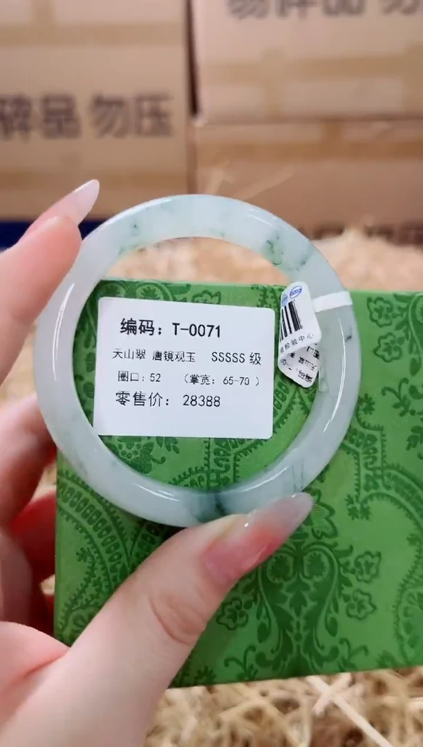 未镶嵌手镯石英质玉T-0071