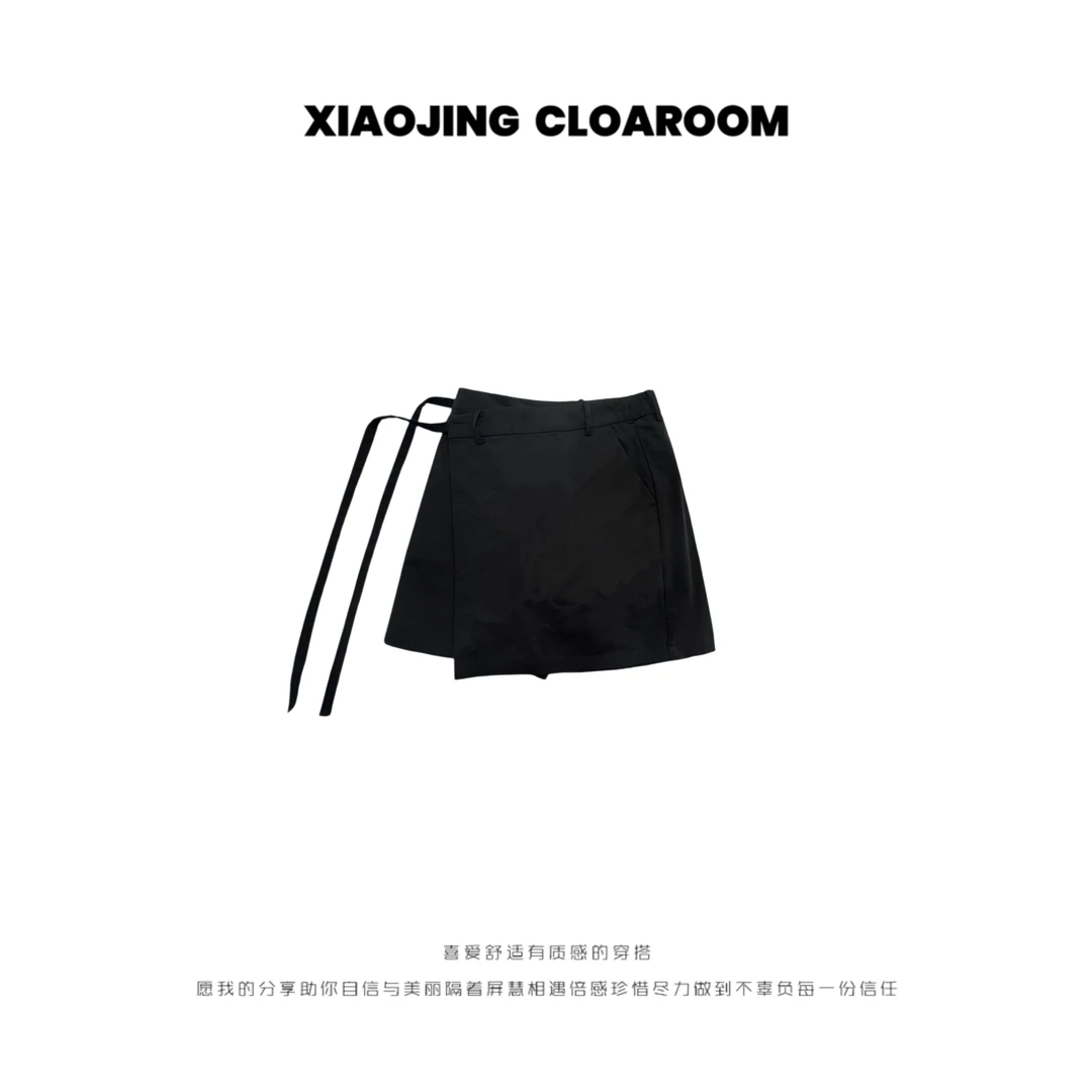 小晶儿JJ cloakroom |【轻奢】气质高腰显瘦防走光简约一页半身裤裙