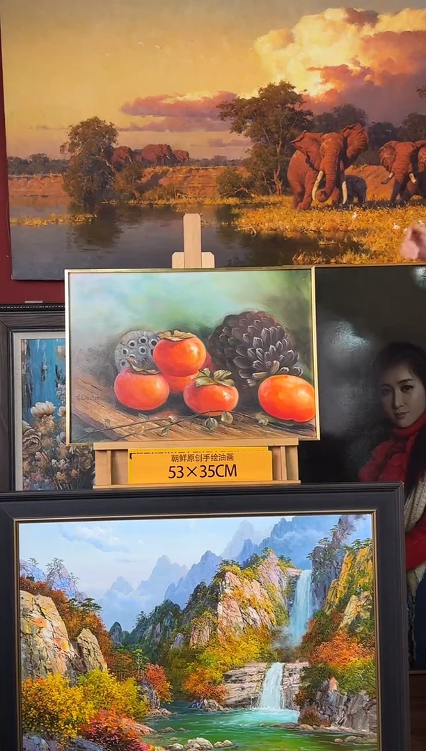 油画【8号】约53*35cm丨朝鲜原创纯手绘孤品油画丨顺丰包邮
