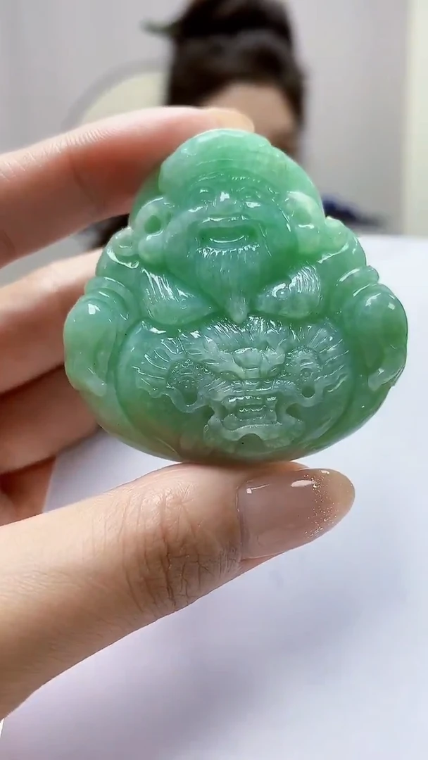 未镶嵌定制翡翠4829MM-毛货挂件39