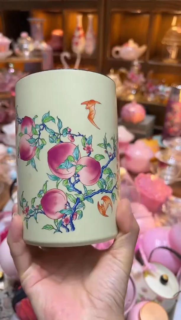 九桃五福茶叶罐66610