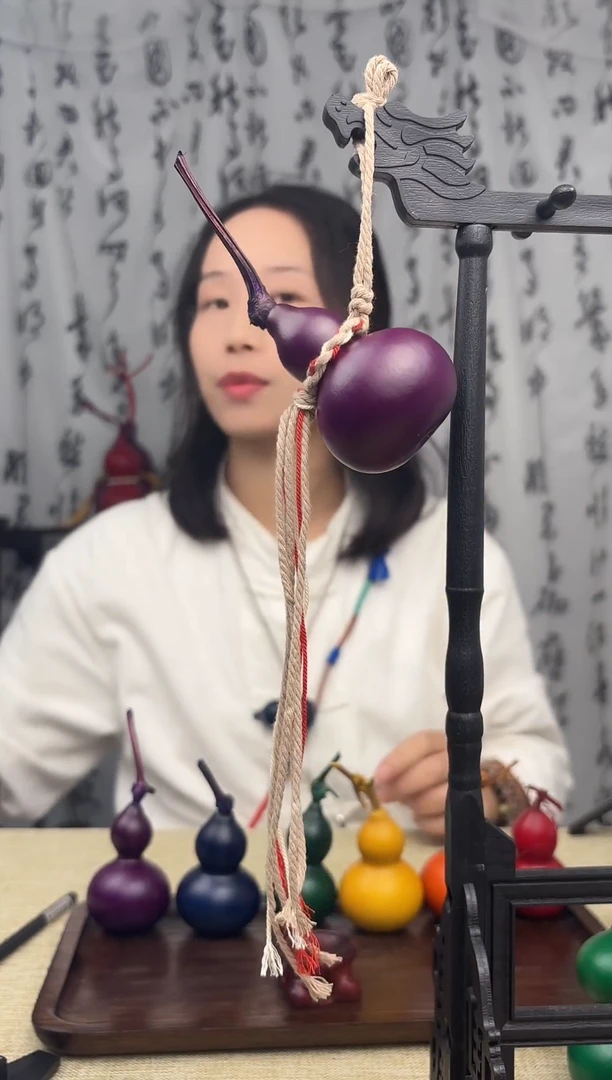 大漆葫芦挂件----035