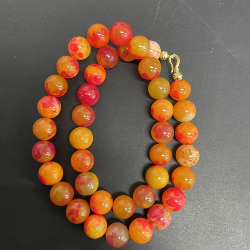 【小杰推荐】血域藏红花圆珠项链（多样性发其一）20068