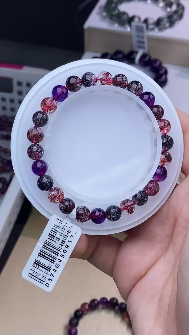 【闪购商品】水晶手链未镶嵌黑加仑超七7m+