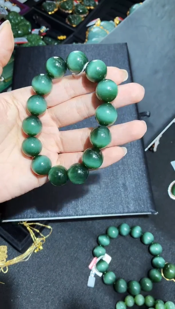 未镶嵌手串和田玉多样性发一Z