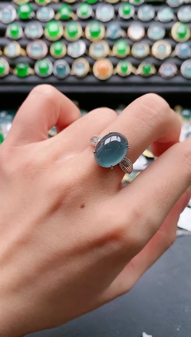 【闪购商品】翡翠戒指银S925镶嵌11111