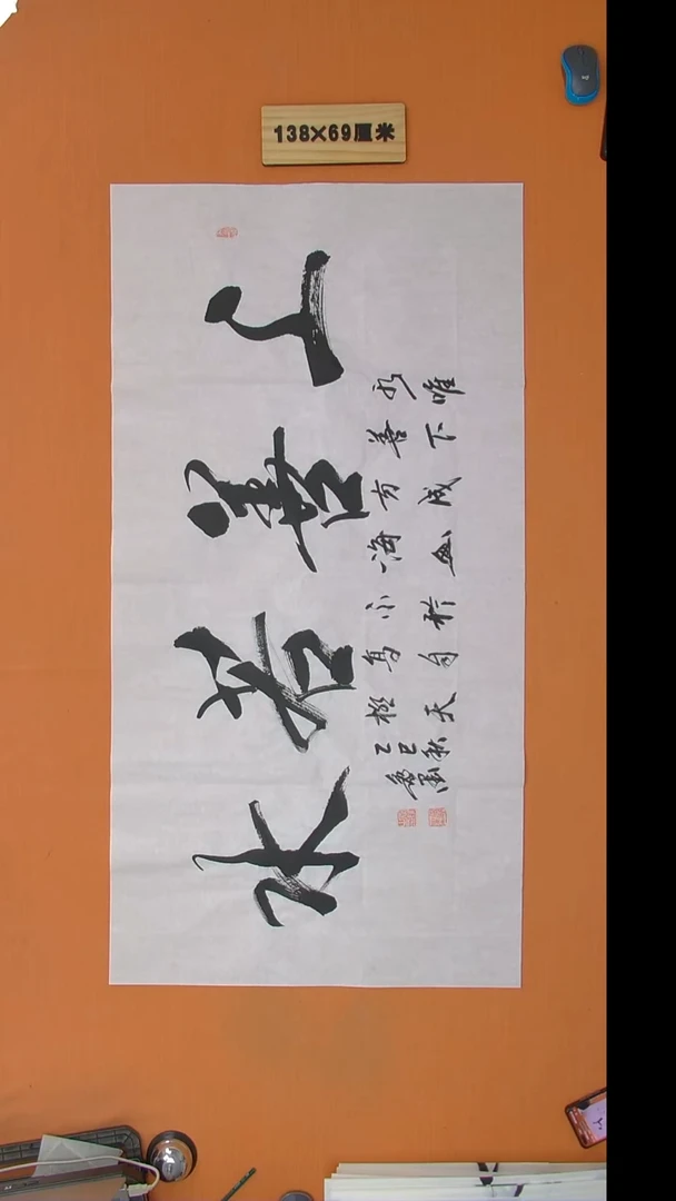 书法逸墨老师书法纯手写 138*68