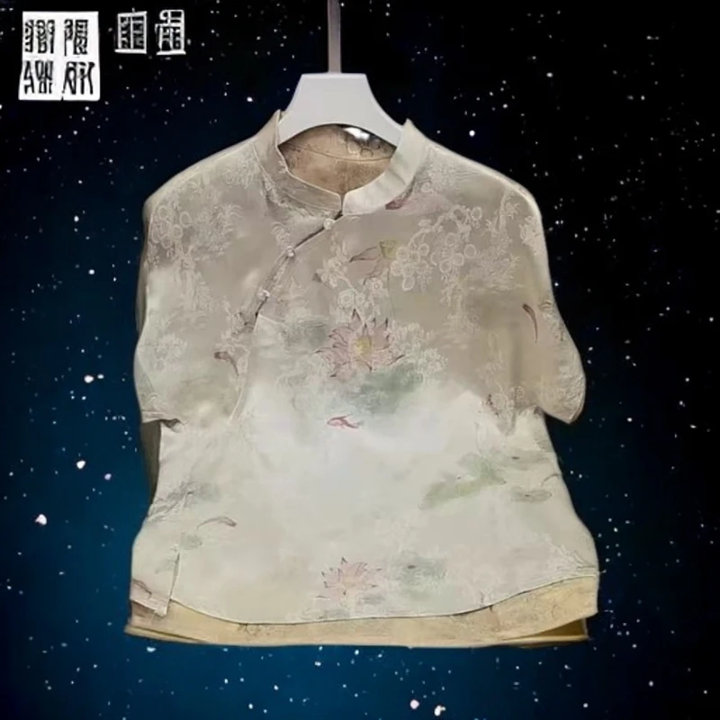 4-7时尚气质新中式复古洋气显瘦小衫