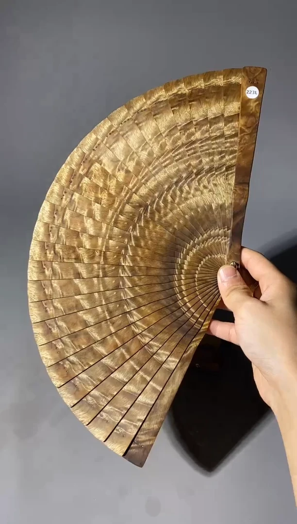 金丝楠暖*号21cm小叶桢楠扇子223