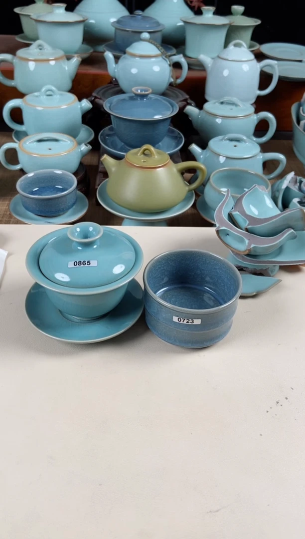 【闪购商品】其他865+723一套汝瓷茶具