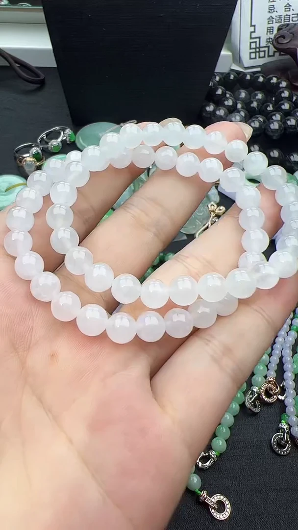 未镶嵌手串翡翠玉珠手串
